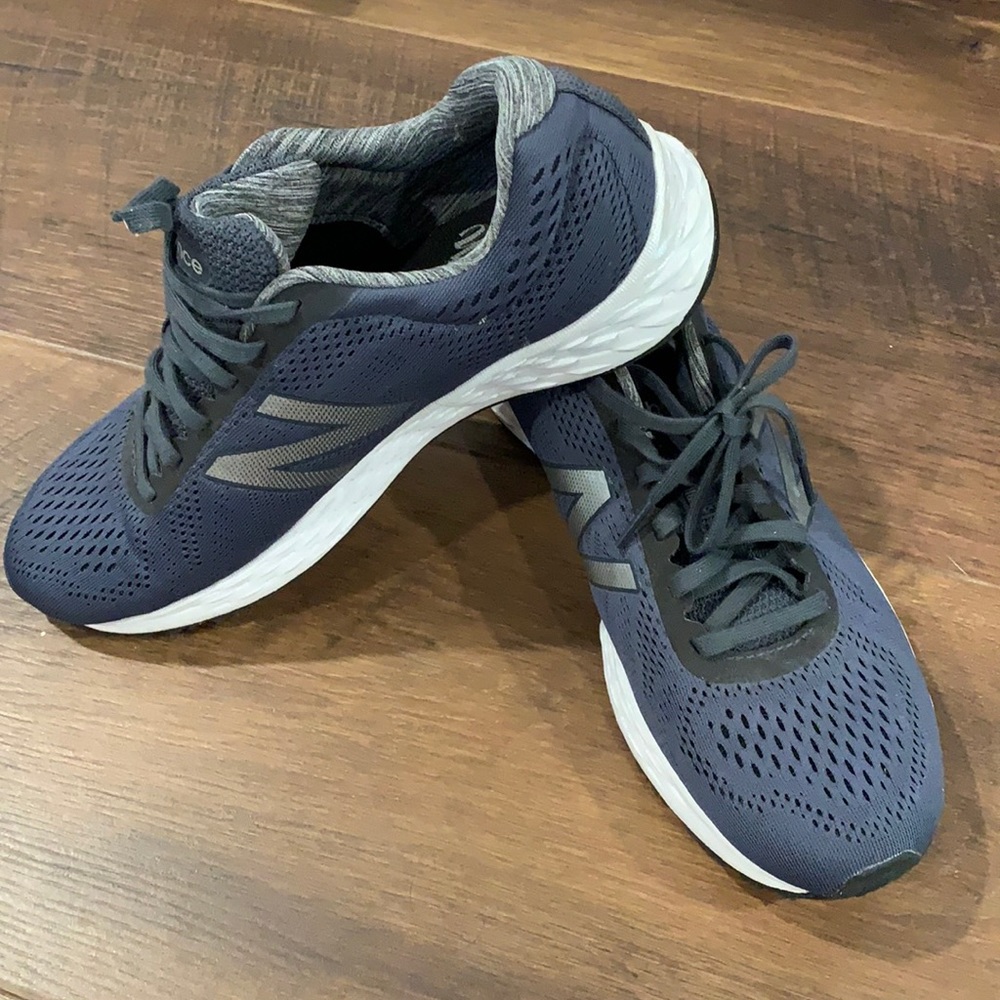 New balance smokey blue color fresh foam sneakers